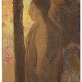 Odilon Redon — Фигура, отклоняющаяся от дерева, изображение 2