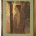 Odilon Redon — Фигура, отклоняющаяся от дерева, изображение 3