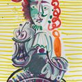 Pablo Picasso — Мужчина с трубкой в руках, изображение 1