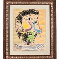Pablo Picasso — Тет-а-тет с человеком-барбу с сигаретой, изображение 2