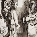 Pablo Picasso — Мужчина и три новые женщины (спереди); Женщина и двое мужчин (сзади), изображение 1