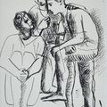 Pablo Picasso — Трое танцоров, изображение 1