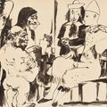 Pablo Picasso — Танец в ложе клоуна, изображение 1