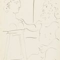 Pablo Picasso — Скульптор, создающий бюст молодой девушки из юной селлетты, изображение 1