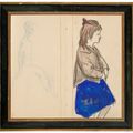 Pablo Picasso — Молодая девушка ( справа ); Этюд для "Сальтимбанков" (оборотная сторона ), изображение 4
