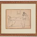 Pablo Picasso — Новая любовь женщины и мужчина, танцующий на флейте со сковороды, изображение 4