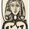 Pablo Picasso — По-женски, по-домашнему (Женщина в черном платье), изображение 1