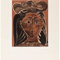 Pablo Picasso — Женщина в головной убор с цветами, изображение 3