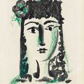 Pablo Picasso — Женщина в стиле мантильи из одного флера, от: "Кармен из Кармен", изображение 1