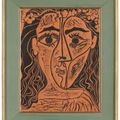 Pablo Picasso — Тет-а-тет с женщиной, украшенной цветами (A.R. 522), изображение 2
