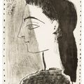 Pablo Picasso — Жаклин в черном платье, изображение 1