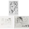 Pablo Picasso — Ла Сери 347: три отпечатка, изображение 1
