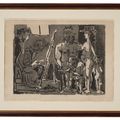 Pablo Picasso — Посетители-богословы в ресторане, изображение 2