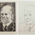 Pablo Picasso — Портрет де Воллара I и III, автор: La Suite Vollard, изображение 1