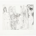 Pablo Picasso — Прогулка по полям: встреча импрессионистов на траве, из "Ла Сери 347", изображение 7