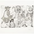Pablo Picasso — Прогулка по полям: встреча импрессионистов на траве, из "Ла Сери 347", изображение 8