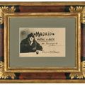 Pablo Picasso — Эскиз для воплощения образа "Мадрид" Франсиско де А. Солера (прямая линия) ; Женщина в свете (оборотная сторона), изображение 3