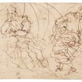 Paolo Veronese — Исследования сидящих мужчин, один из которых читает книгу, изображение 1