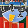 Patrick Heron — Синий стол и красный ковер, изображение 1