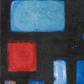 Patrick Heron — БЛЮЗ И ТУСКЛАЯ КИНОВАРЬ В ЧЕРНОМ ЦВЕТЕ : ИЮНЬ 1960 ГОДА, изображение 1