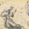 Paul Cézanne — Этюды о персонажах ( лицевая сторона ); Сент-Антуан ( оборотная сторона ), изображение 2