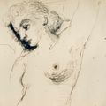 Paul Delvaux — Бюст женщины в профиль, изображение 1