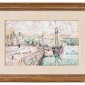 Paul Signac — Трегье. Бато на набережной, изображение 2