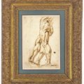 Peter Paul Rubens — Этюд обнаженного мужчины в стиле экорше с изучением правой ноги (прямой кишки); набросок мышцы ноги (оборотной стороны), изображение 3