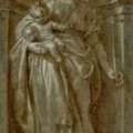 Peter Paul Rubens — Богородица с младенцем в нише - гризайль, изображение 1