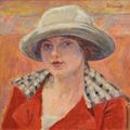 Pierre Bonnard — Молодая женщина в белой шапочке для личной встречи, изображение 1