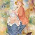 Pierre-Auguste Renoir — Молодая женщина, будущий сын –мадам Ренуар и сын Пьера, изображение 1