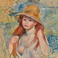 Pierre-Auguste Renoir — Молодая девушка во вводной части платья, изображение 1