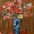 Pierre-Auguste Renoir — Анемоны в вазе из Делфта, изображение 1