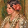 Pierre-Auguste Renoir — Молодая женщина а-ля роза, изображение 1