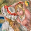 Pierre-Auguste Renoir — Два молодых человека в шапочке для румян, изображение 1