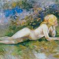 Pierre-Auguste Renoir — Молодая Пейсанна манжант уна помм, Габриэль Дюфур, изображение 2