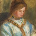 Pierre-Auguste Renoir — Черный женский корсаж—Фрагмент, изображение 1