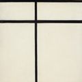 Piet Mondrian — Композиция с двойной линией и желтым цветом (незаконченная), изображение 1