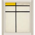 Piet Mondrian — Композиция с двойной линией и желтым цветом (незаконченная), изображение 2