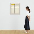 Piet Mondrian — Композиция с двойной линией и желтым цветом (незаконченная), изображение 4