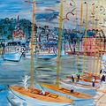 Raoul Dufy — Бассейн Довиля, изображение 1