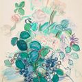 Raoul Dufy — Букет из винограда и роз, изображение 1