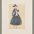 Raoul Dufy — Robe pour Poiret, bleu, blanc et rouge, изображение 2