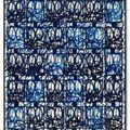 Rashid Johnson — Bruise Painting "U.S. Blue", изображение 1