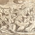 Reginald Marsh — Купальщики в прибое: Двусторонняя работа, изображение 1