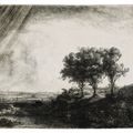 Rembrandt van Rijn — Три дерева, изображение 1