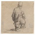 Rembrandt van Rijn — Игрок на шарманке стоя ("Полянин, стоящий со скрещенными на груди руками"), изображение 1