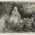 Rembrandt van Rijn — Бегство в Египет: переправа через ручей, изображение 1