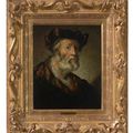 Rembrandt van Rijn — Головной кабинет бородатого мужчины, изображение 2