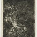 Rembrandt van Rijn — Отдых во время перелета в Египет: Ночной репортаж, изображение 2